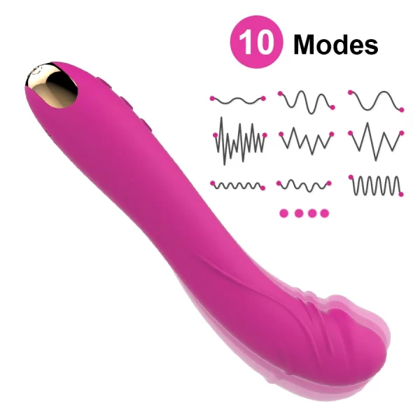 Vibrating dildo with 10 levels stimulates vagina and clitoris for women 3